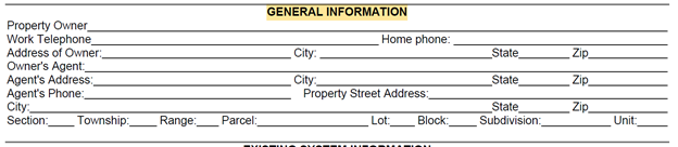 An image of an operating permit application